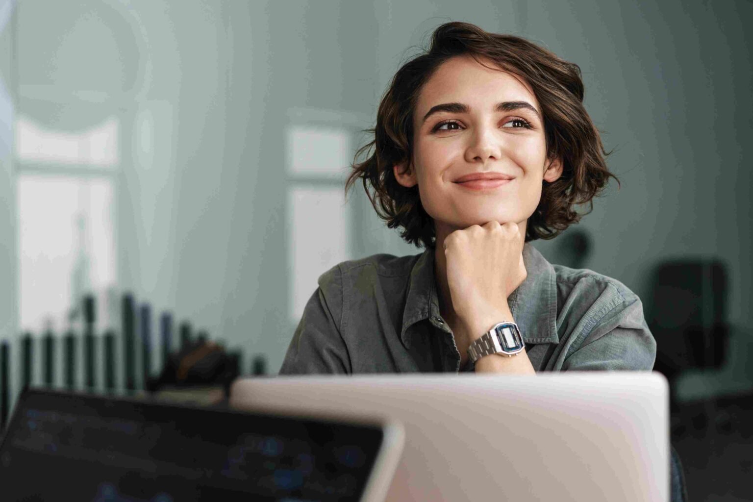 woman happy with hostinger hosting review and made her mind to buy hosting