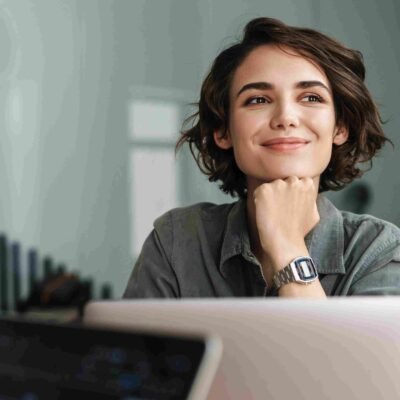 woman happy with hostinger hosting review and made her mind to buy hosting