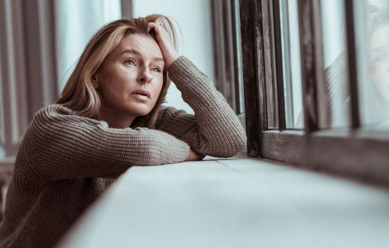 woman dreaming about the ex