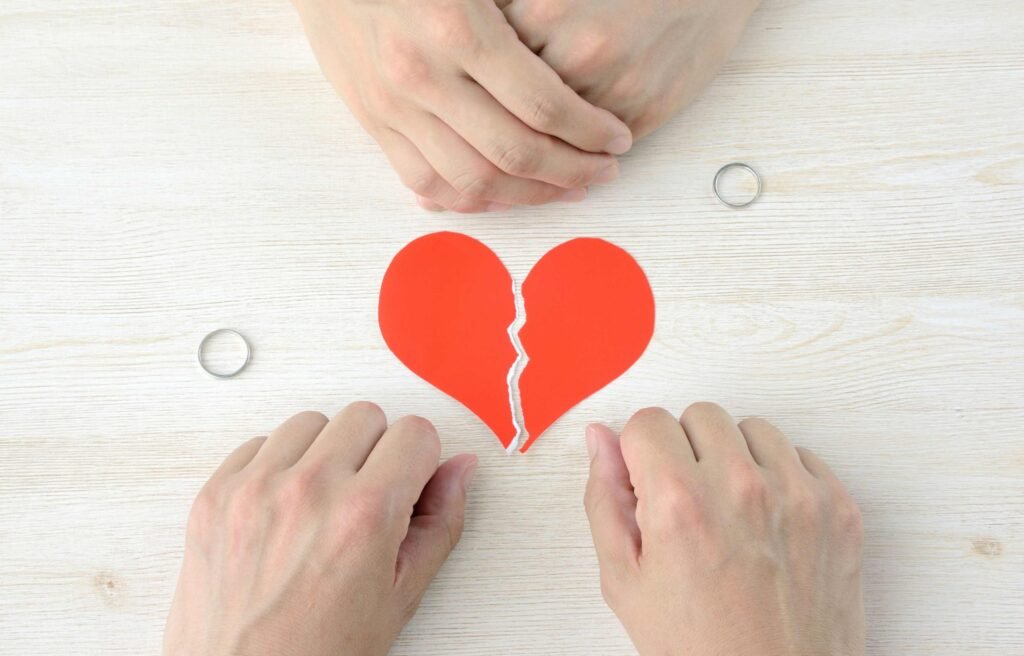 quiet divorcing  and broken heart