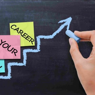 graphic with career advancement strategies