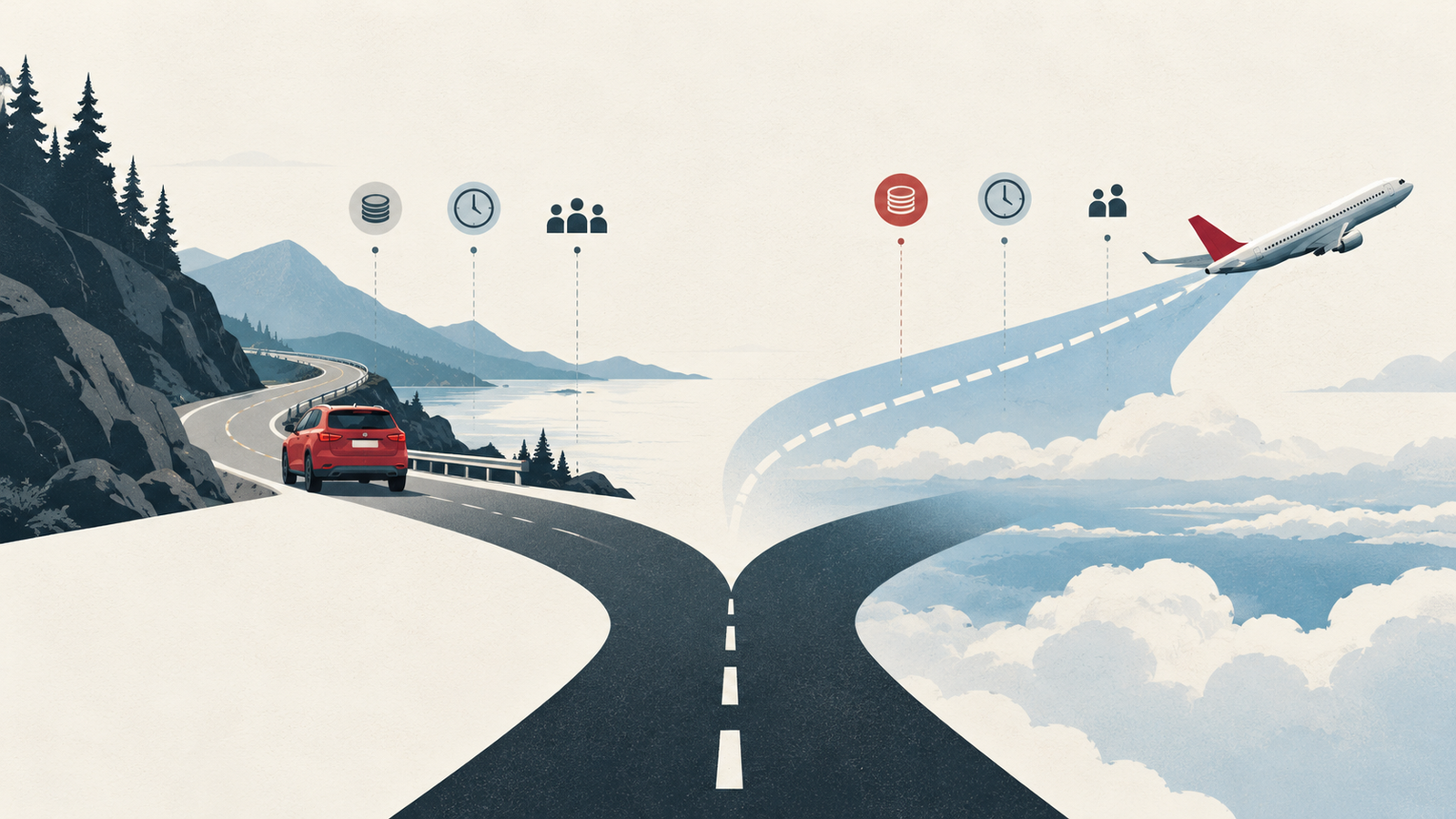 Drive or Fly? The Break-Even Math That Settles It
