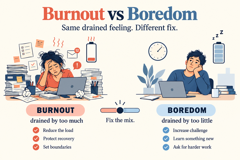 burnout vs boredom